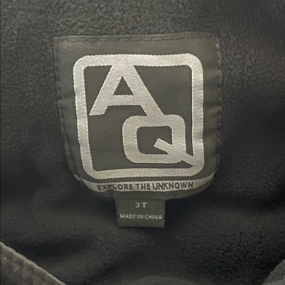 AQ Boys Camouflage Fleece Lined Winter Gray Black Faux Shearling Hood Zip Front - Picture 4 of 7